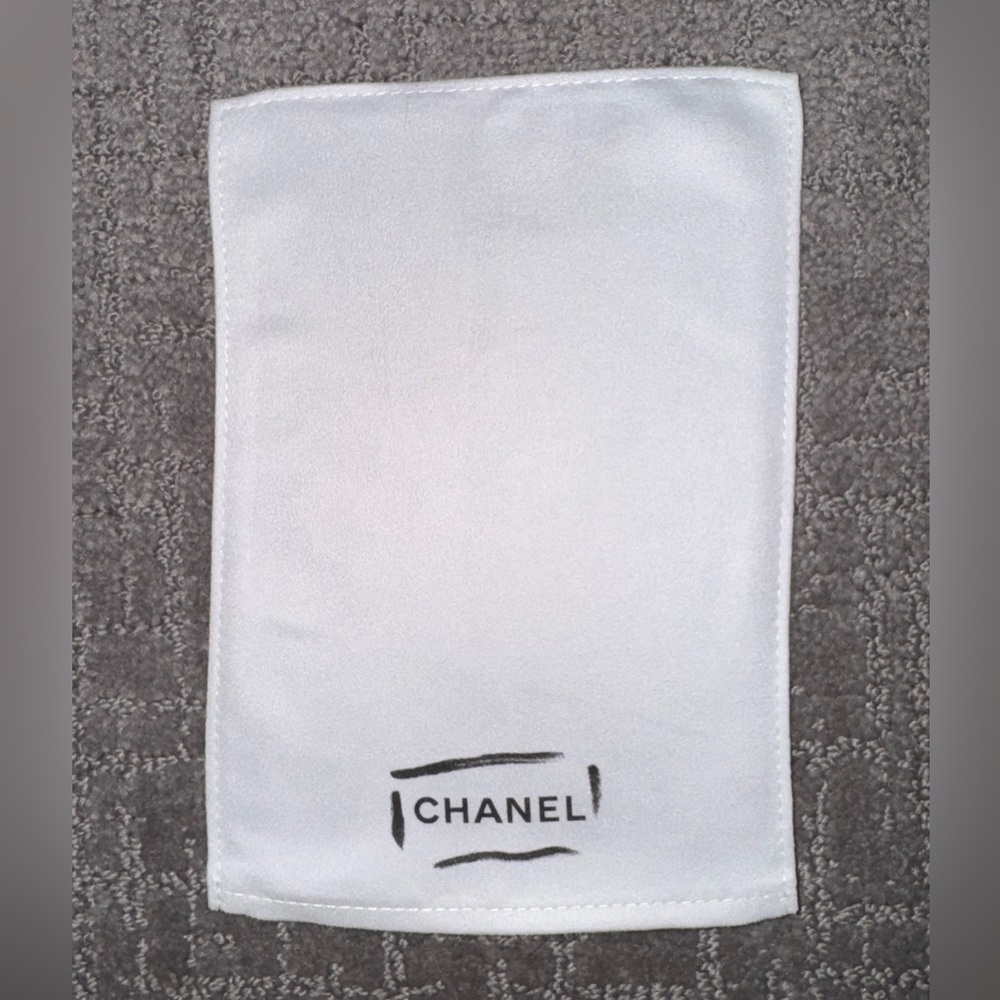 Chanel White Microsuede Leather Care Cleaning Glove Mitten